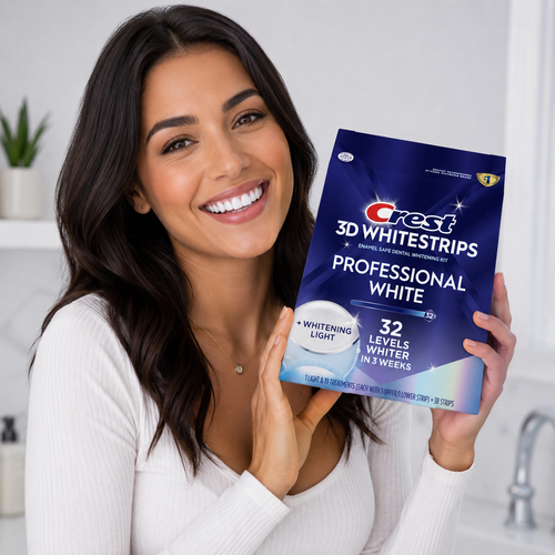 Crest 3DWhitestrips Professional White + Whitening Light