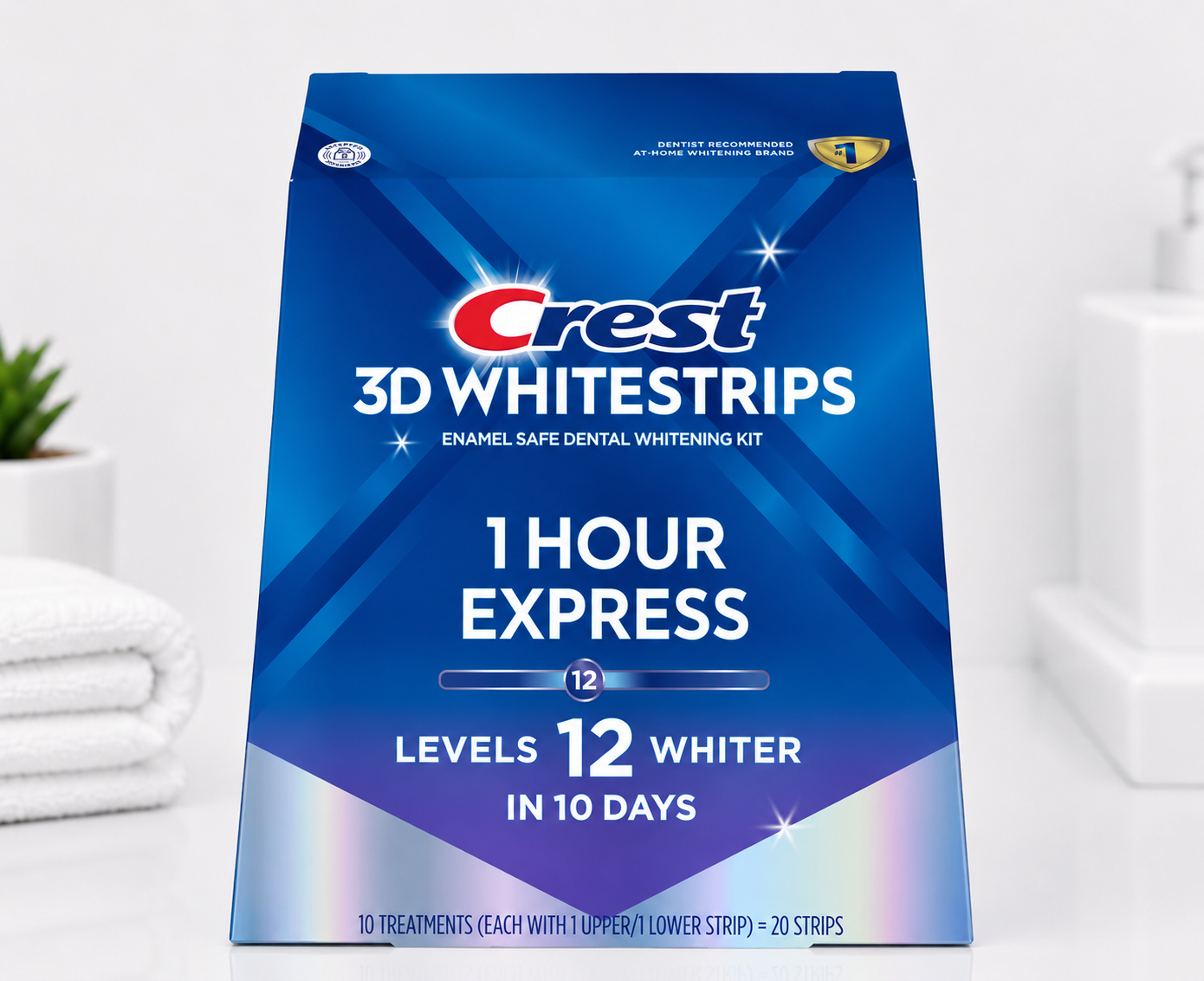 Crest 3DWhitestrips 1 Hour Express Tandenbleekkit